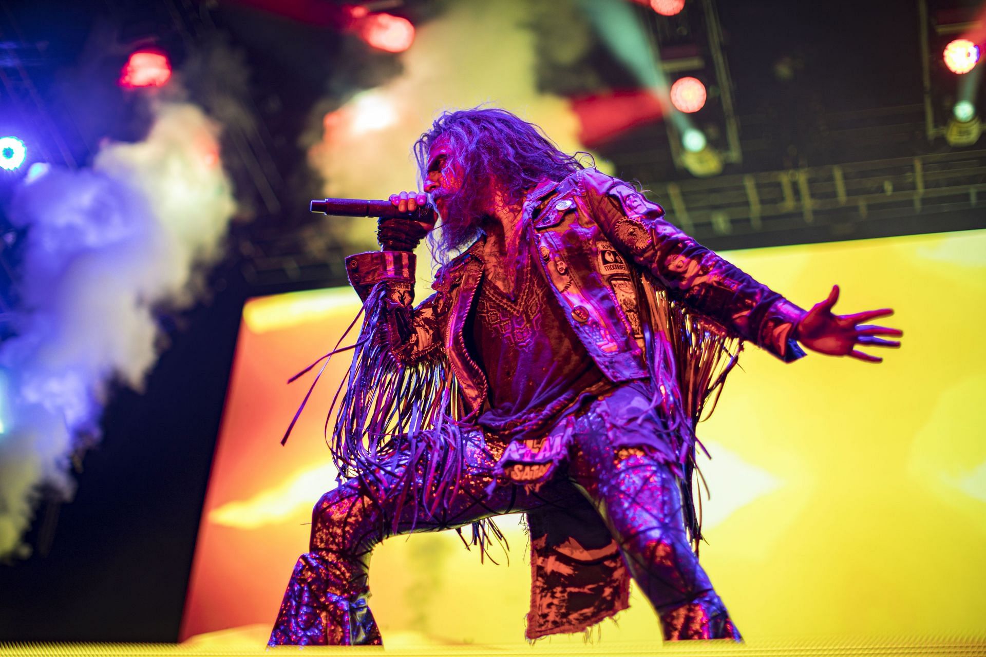 Musician Rob Zombie performs on stage at North Island Credit Union Amphitheatre on August 14, 2022 in Chula Vista, California. (Photo by Daniel Knighton/Getty Images)