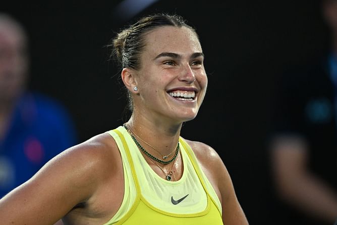 WATCH: Aryna Sabalenka shows off goofy dance moves in impromptu Australian Open celebration after Sloane Stephens win