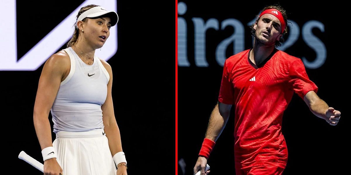 Paula Badosa (L) Sefanos Tsitsipas (R) (Images: Getty)