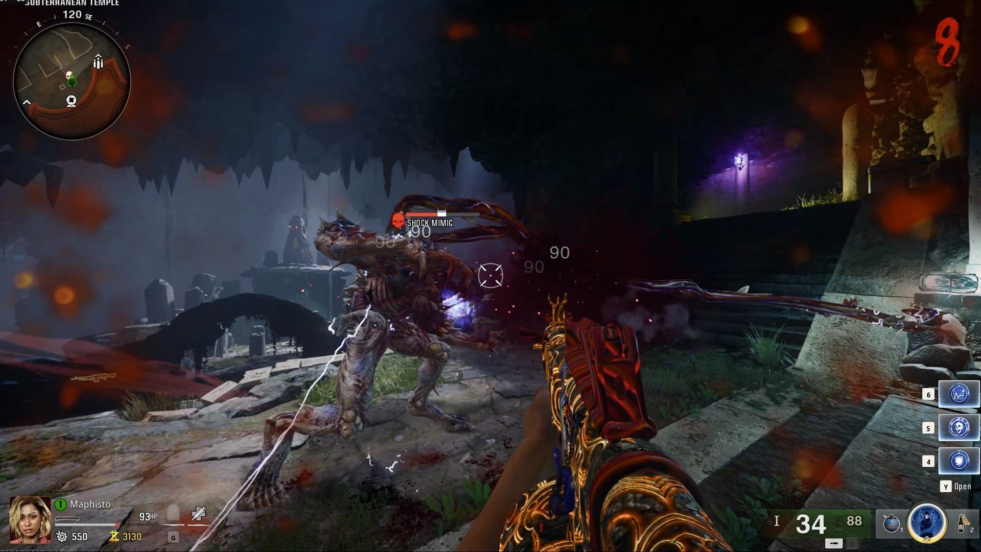 Shock Mimic in BO6 Zombies (Image via Activision)