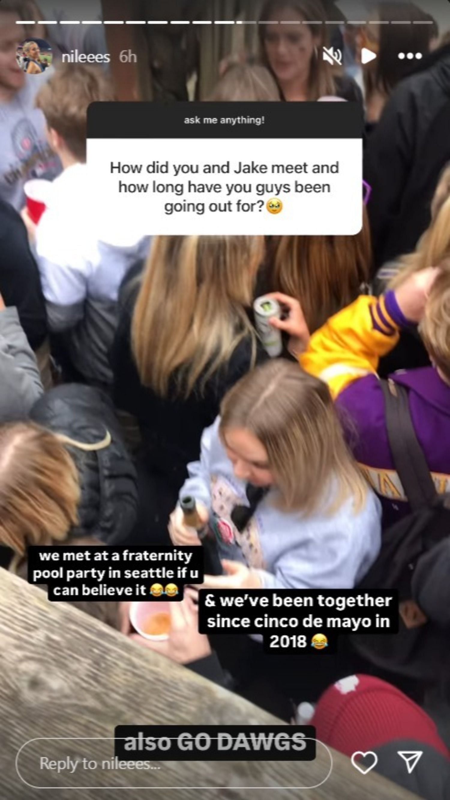 How Jake Browning and Stephanie Niles met