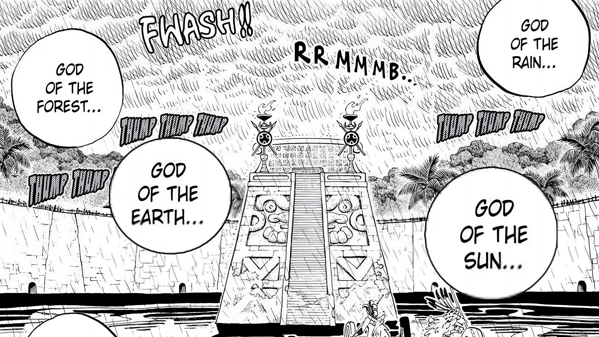 Four Gods theory all but confirmed by One Piece chapter 1138, but with a twist (Image via Eiichiro Oda/Shueisha)