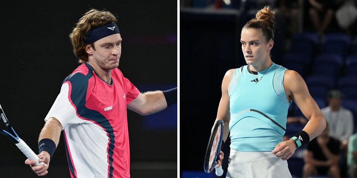 Andrey Rublev and Maria Sakkari were among the big names to lose on Day 3 of the Australian Open 2025. (Photos: Getty)