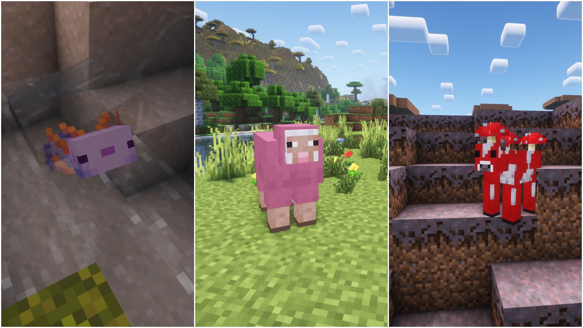 Minecraft has loads of biomes, some of which spawn rare mobs (Image via Mojang Studios)