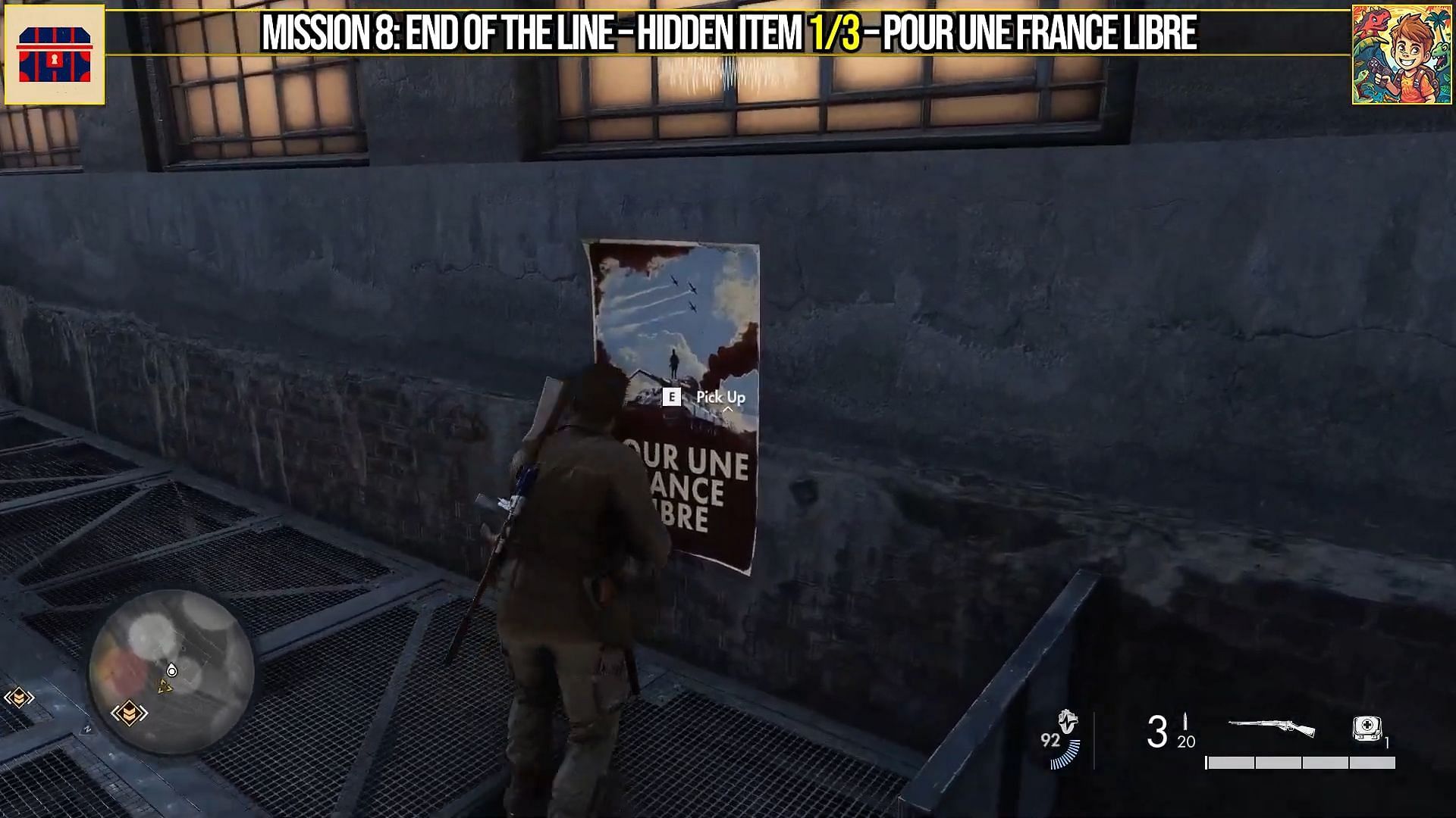 Por une France libre location (Image via YT@Game Guides Channel/Rebellion)