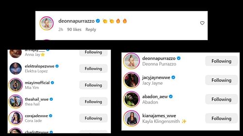 All Elite Wrestling stars react to Tiffany Stratton's title win. (Image via Stratton's IG)