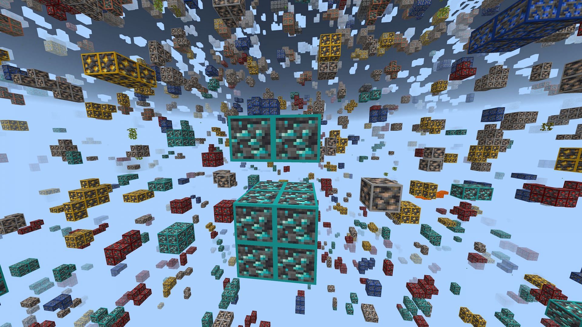 Xray resource pack will let you see all the ores in Minecraft Bedrock Edition (Image via Mojang Studios)