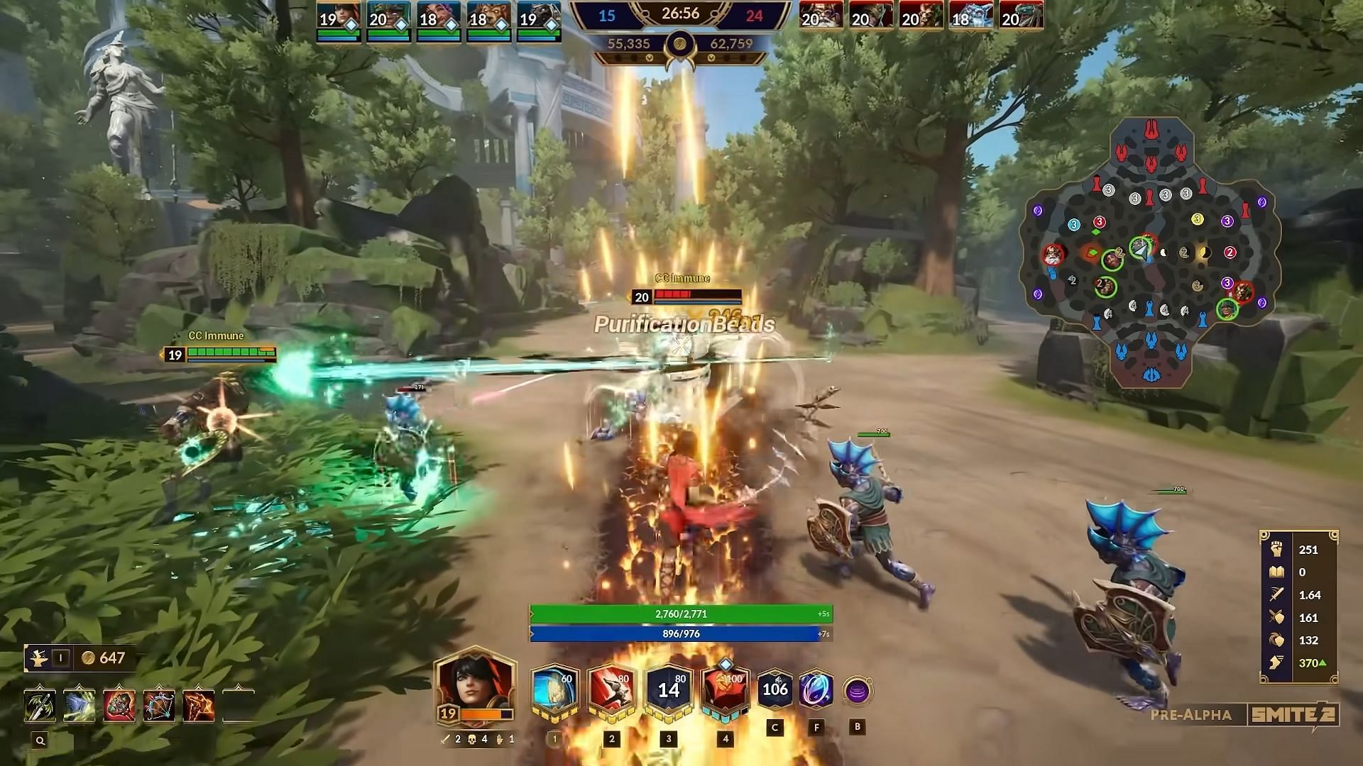 Glimpse of gameplay&#039; Smite 2 (Image via Hi-Rez Studios)