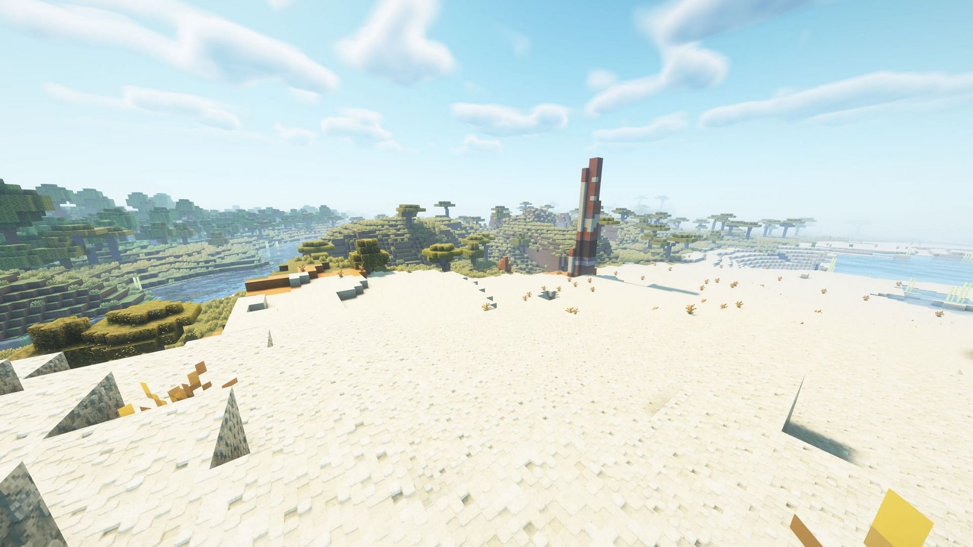 Desert and Badland ambiance sounds were recently added to a snapshot (Image via Mojang Studios)