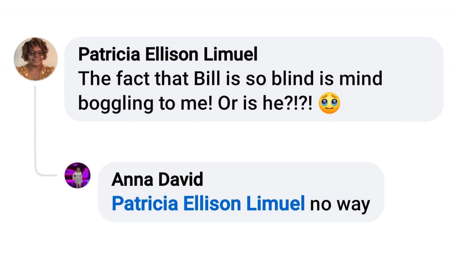 Fans wondering whether Bill is unable to see through Luna&#039;s plans (via Angela Ray / Facebook)