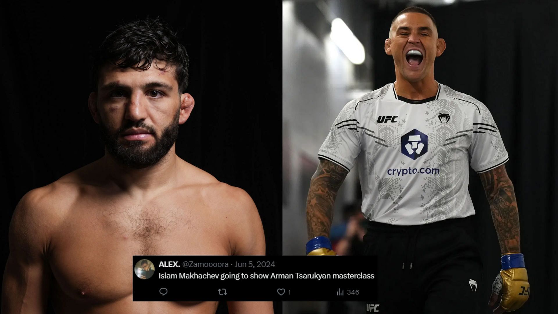 Arman Tsarukyan (left) and Dustin Poirier (right) are teammates. [Image courtesy: Getty Images]