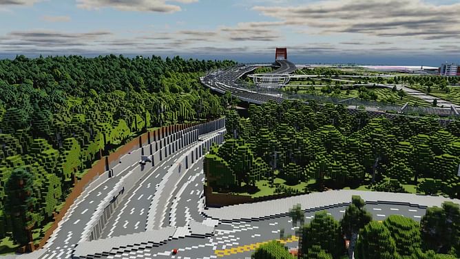 "I thought this was Cities: Skylines": Vast Minecraft infrastructure build leaves community amazed