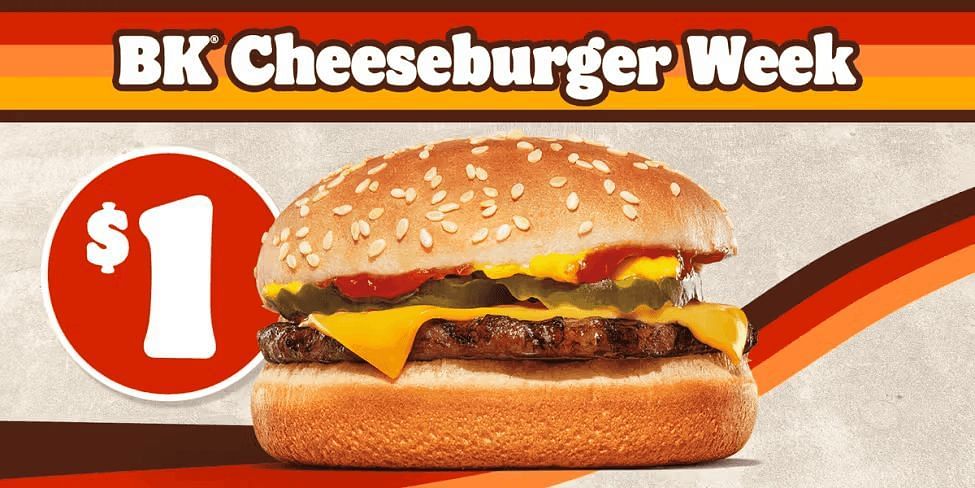 Burger King launches $1 cheeseburger for a week