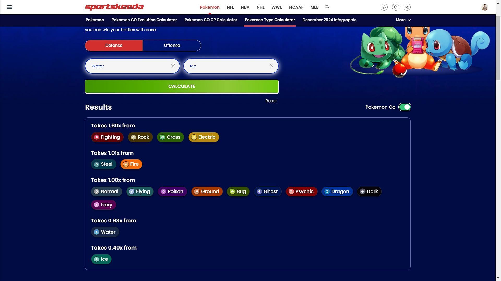 Dewgong&#039;s type matchups (Image via Sportskeeda)