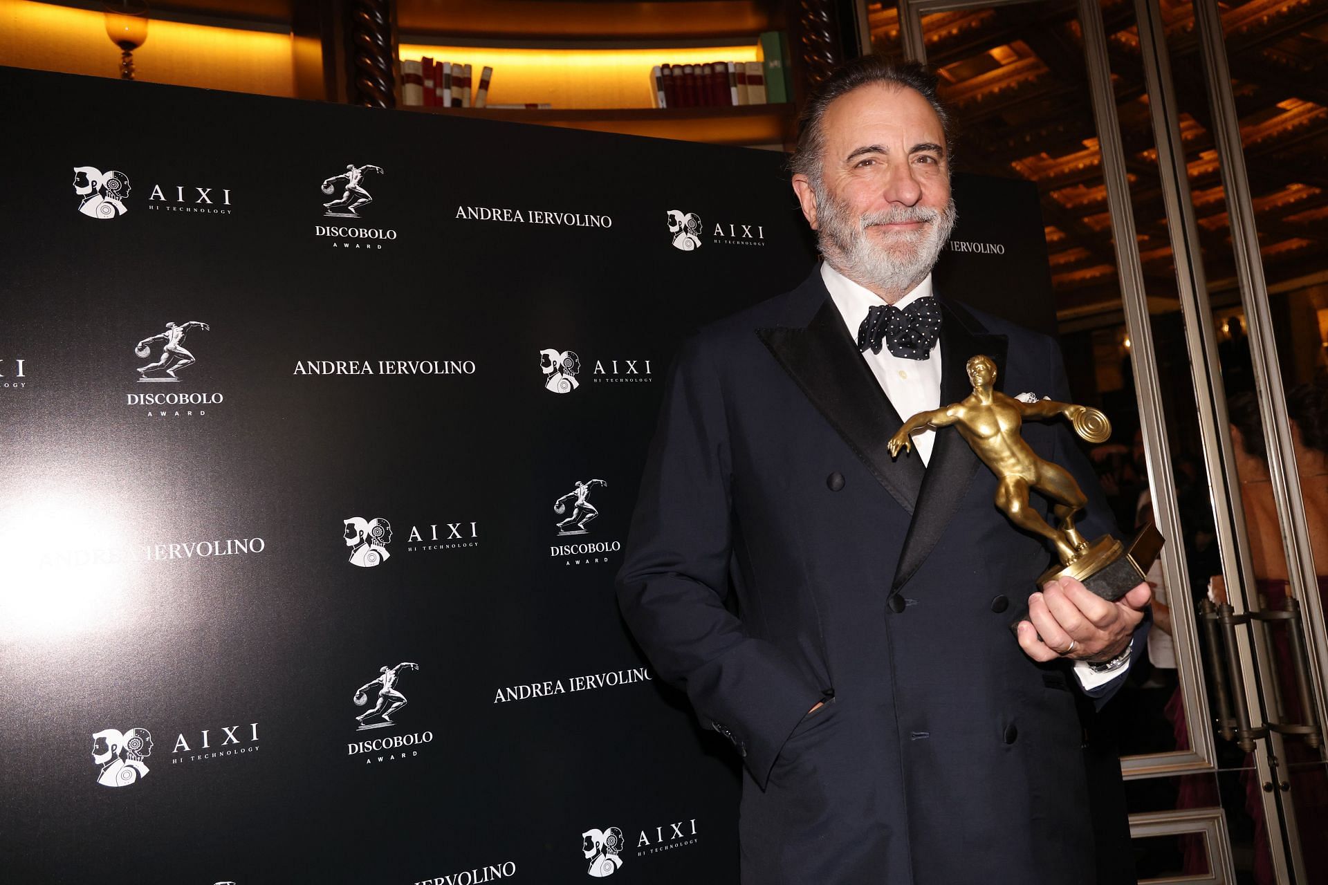 Andy Garcia attends the &quot;Discobolo Award&quot; 2024 photocall and ceremony at Hotel Eden on December 14, 2024 in Rome, Italy. (Photo by Franco Origlia/Getty Images)