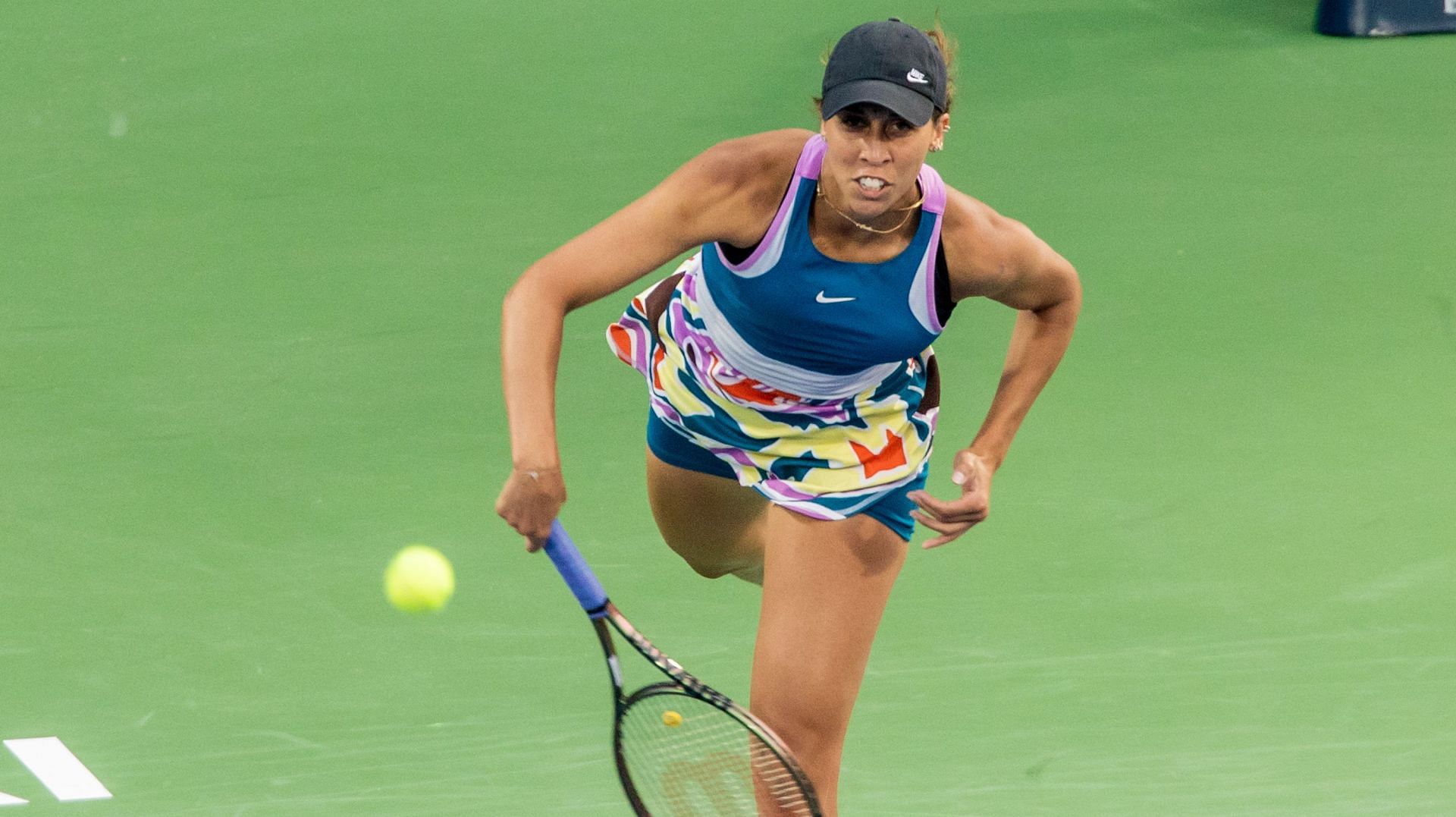 Madison Keys at the 2023 Dubai Duty Free Tennis Championships - Source: Getty