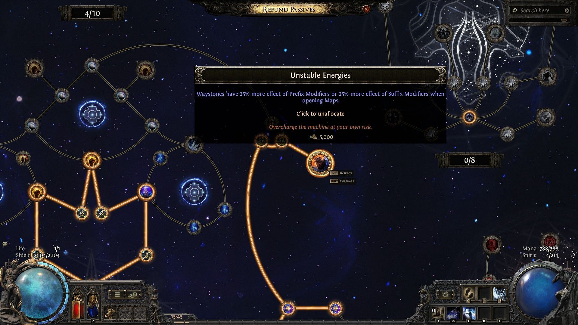 Unstable Energies in Path of Exile 2 (Image via Grinding Gear Games)