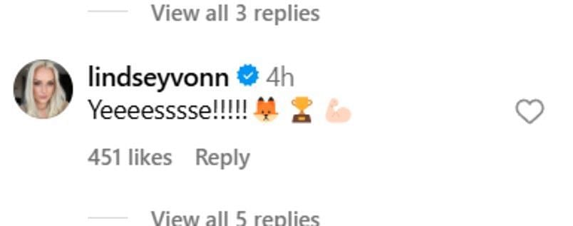 Lindsey Vonn comment