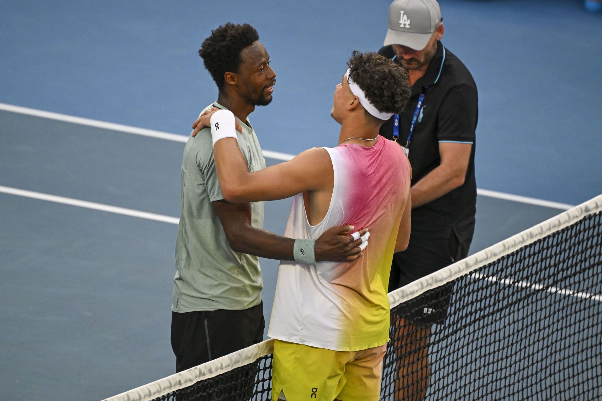 Monfils and Shelton at the 2025 Australian Open - (Source: Getty)