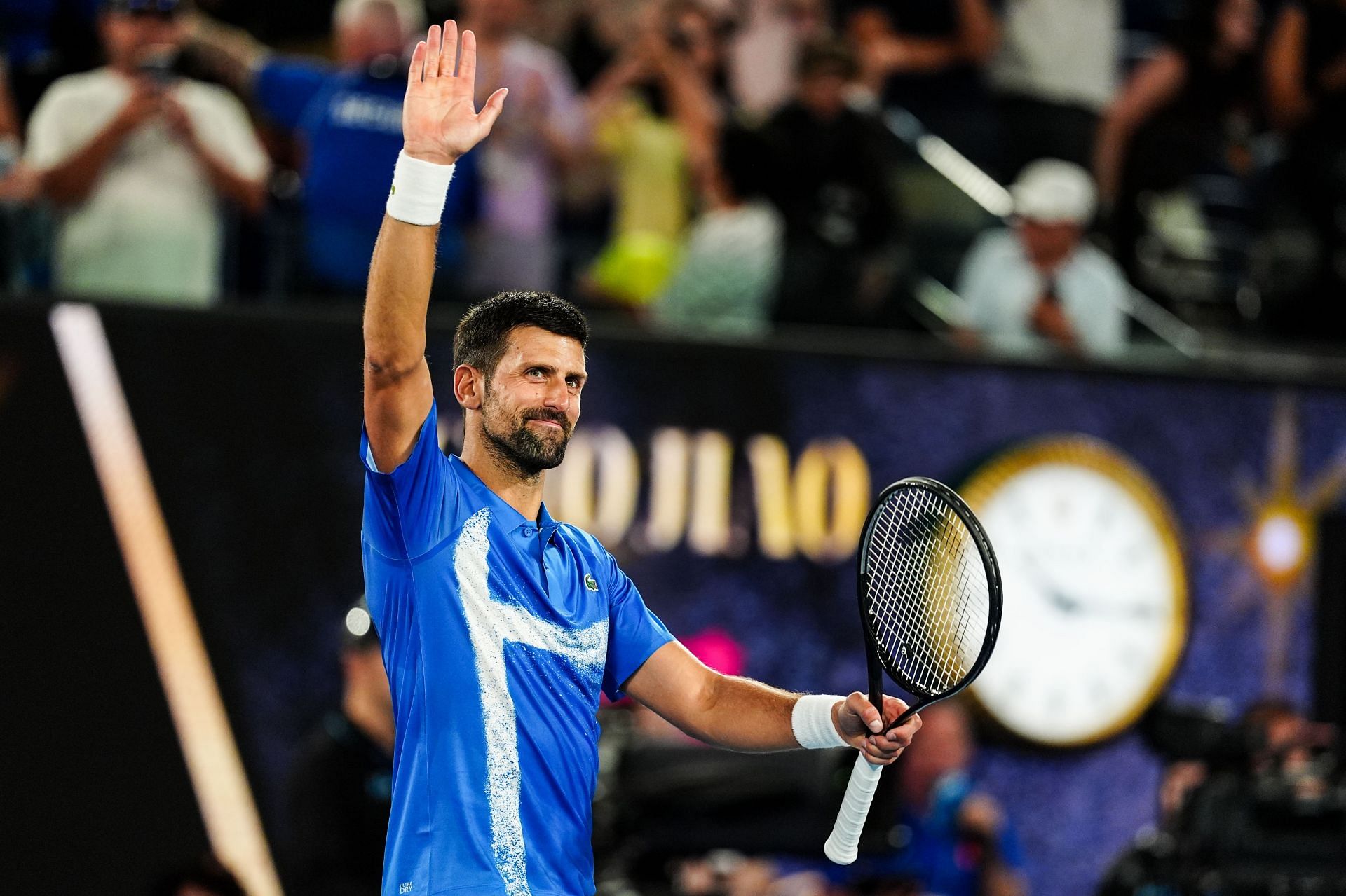 Novak Djokovic at the Australian Open 2025. (Photo: Getty)