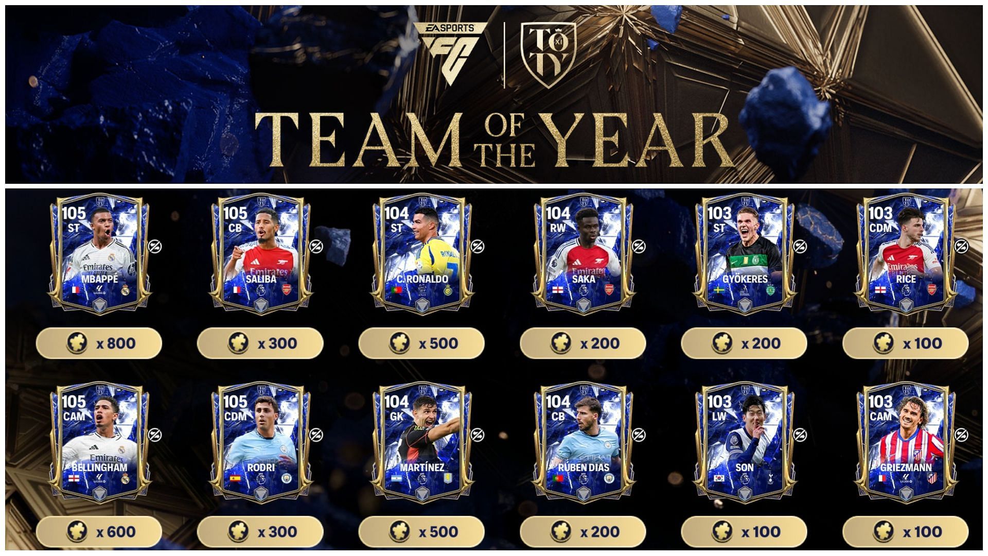 EA FC Mobile TOTY 2025 Nominee B cards are officially revealed (Image via EA Sports)