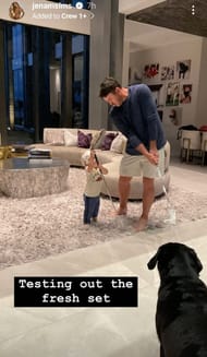 Still from Brooks Koepka's wife Jena Sims' Instagram story/@jenamsims