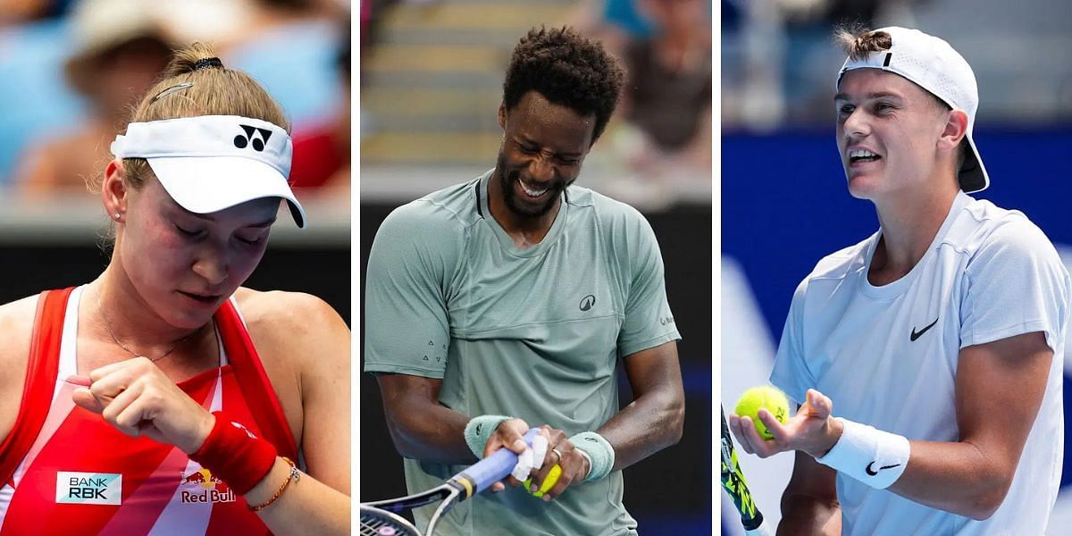 Elena Rybakina, Gael Monfils and Holger Rune were out in the fourth round of the Australian Open (Image Source: Getty)