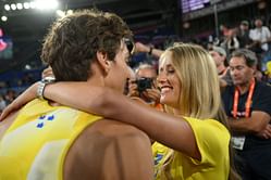 Mondo Duplantis gushes over his fiance Desire Inglander as she rocks a glittering gown in latest Vogue Photoshoot