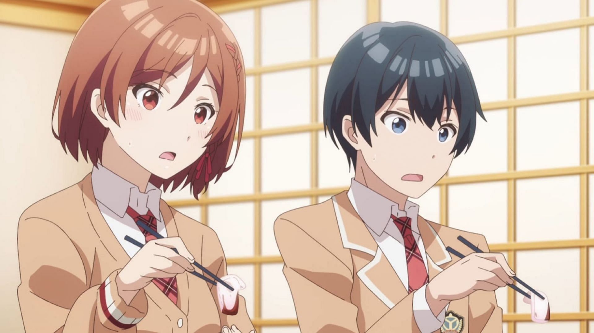 Akane and Saito in the episode (Image via Studio Gokumi and AXsiZ)