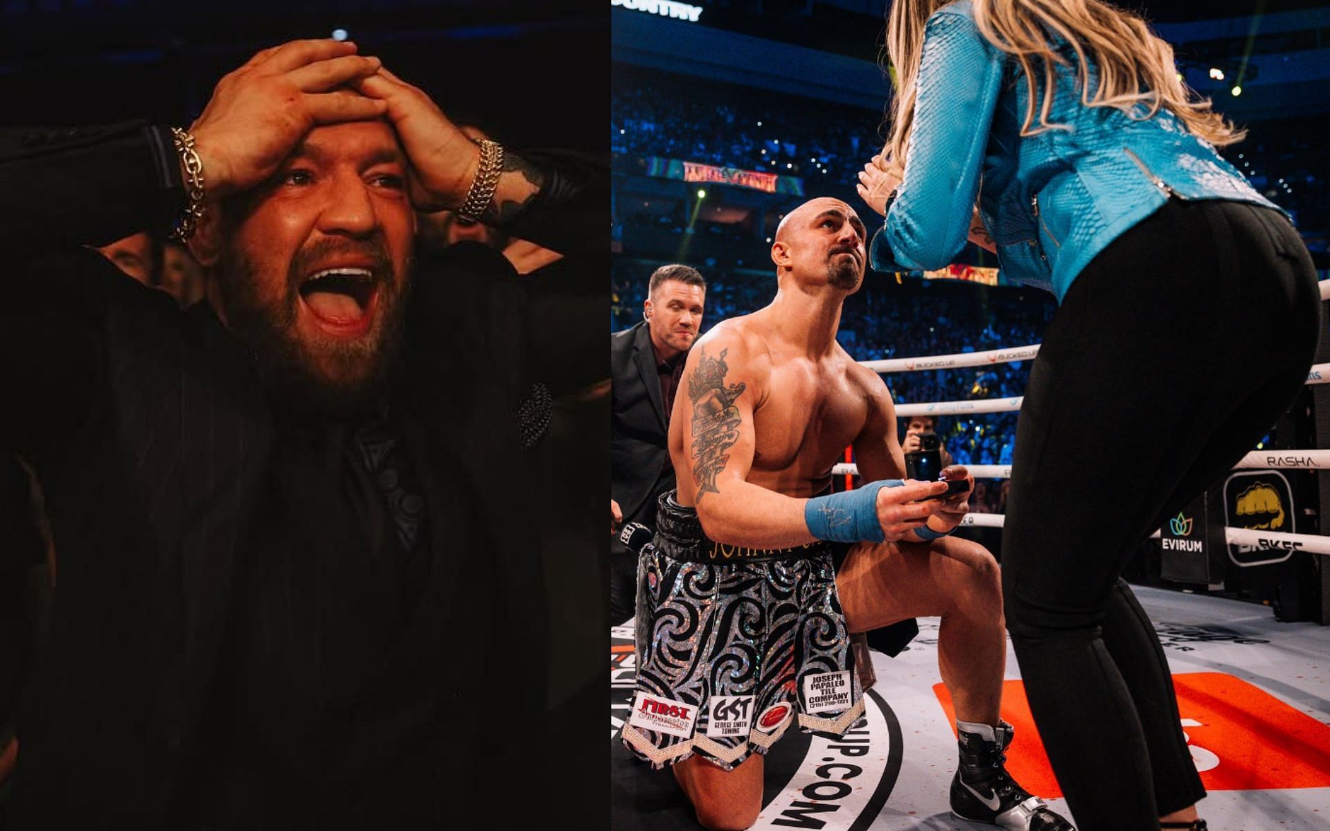 Conor McGregor reacts to John Garbarino