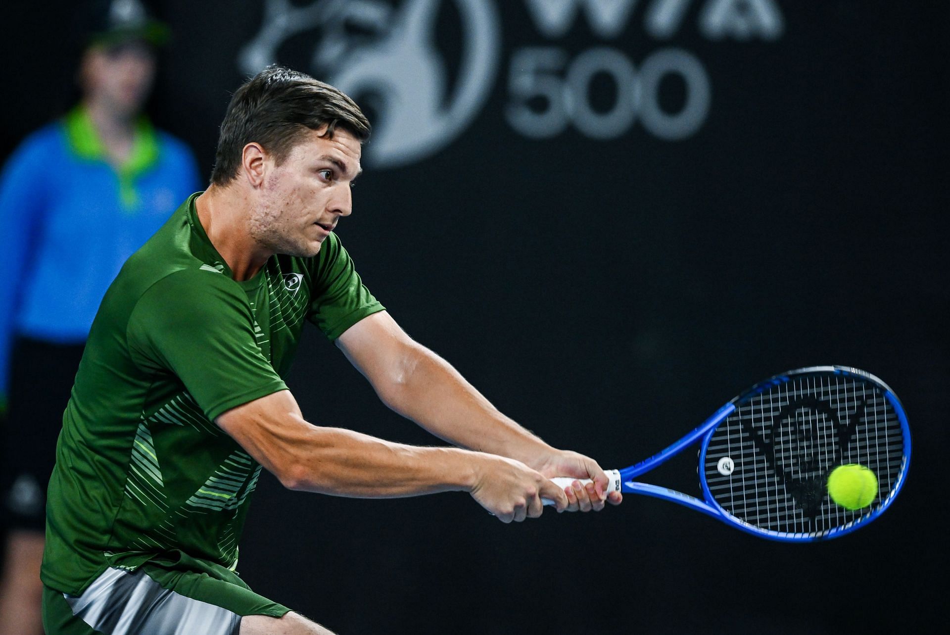 Miomir Kecmanovic at the Adelaide International 2025. (Photo: Getty)