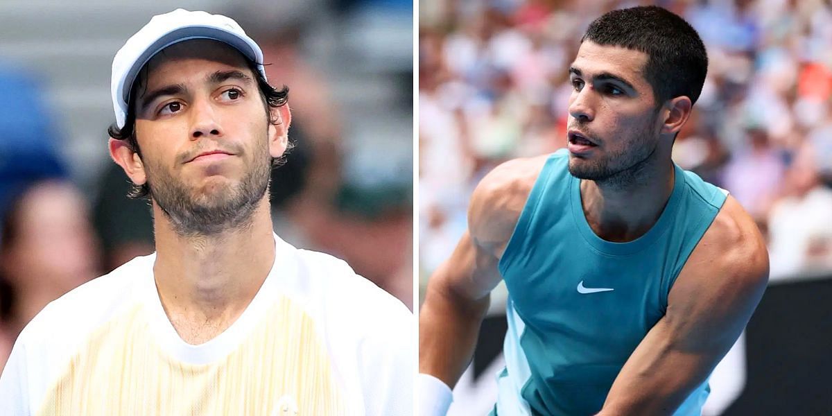 Nuno Borges (L) and Carlos Alcaraz | Images: Getty