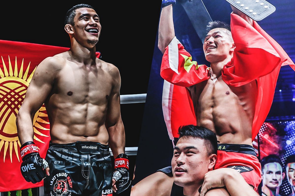 Akbar Abdullaev (Left) faces Tang Kai (Right) at Lumpinee