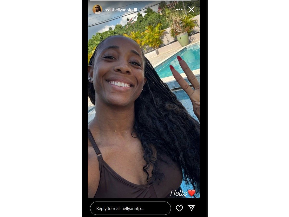 Shelly-Ann Fraser-Pryce&#039;s Instagram story