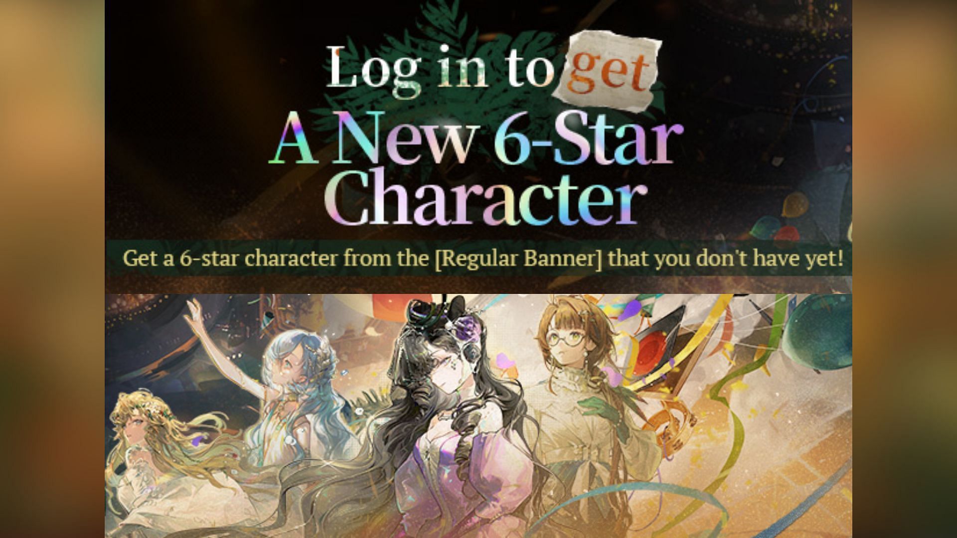 Get a free 6-star character from the Mystery Box Carnival event (image via Bluepoch)