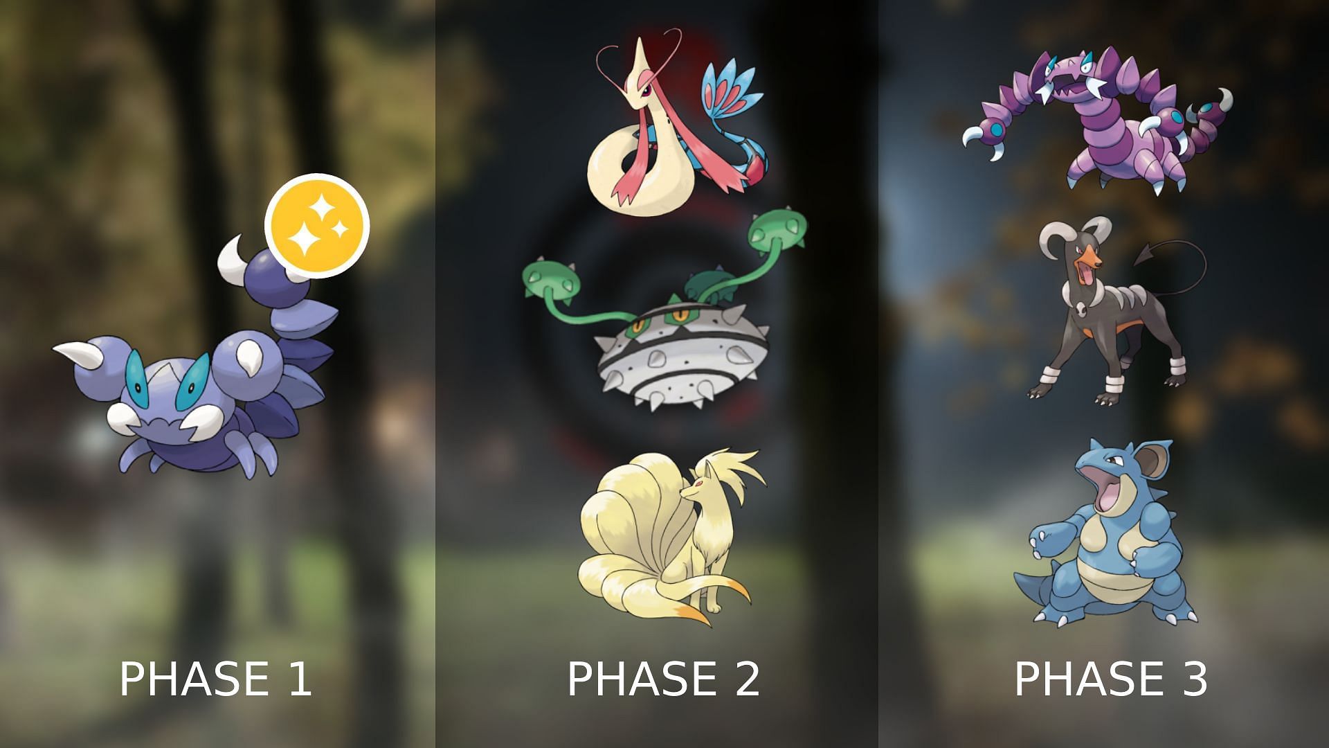 Pokemon GO Sierra January 2025 team (Image via TPC)