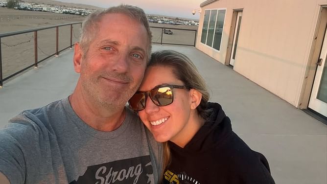 Millionaire Greg Biffle "surprises" his wife Cristina Grossu with a "huge" first anniversary gift