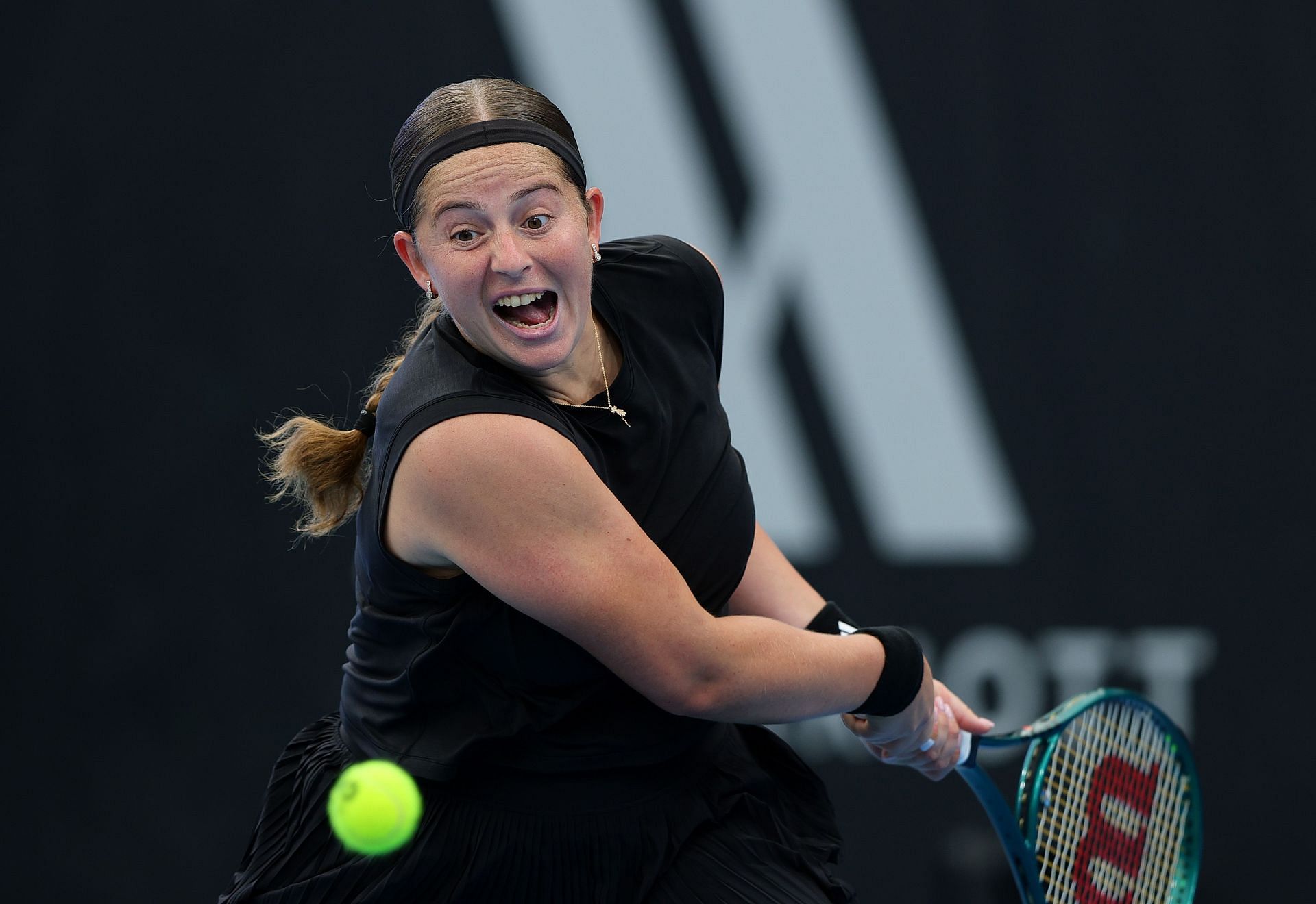 Jelena Ostapenko at the Adelaide International 2025 (Photo: Getty)