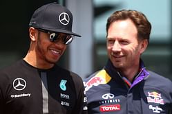 Red Bull's Christian Horner makes his feelings known about Lewis Hamilton in Ferrari colors