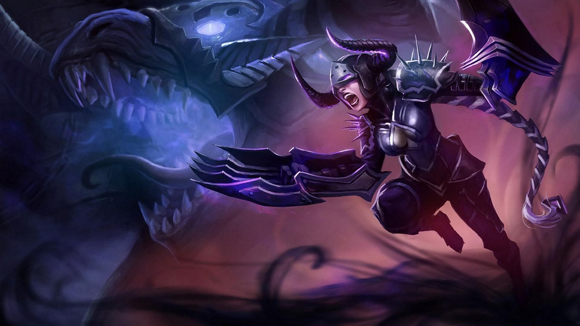 Darkflame Shyvana in League of Legends (Image via Riot Games)