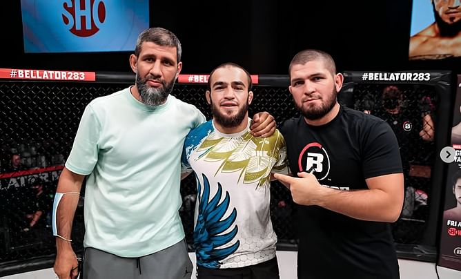 Khabib Nurmagomedov shares six-word reaction to Akhmed Magomedov's submission over Nathan Kelly at PFL Challenger Series