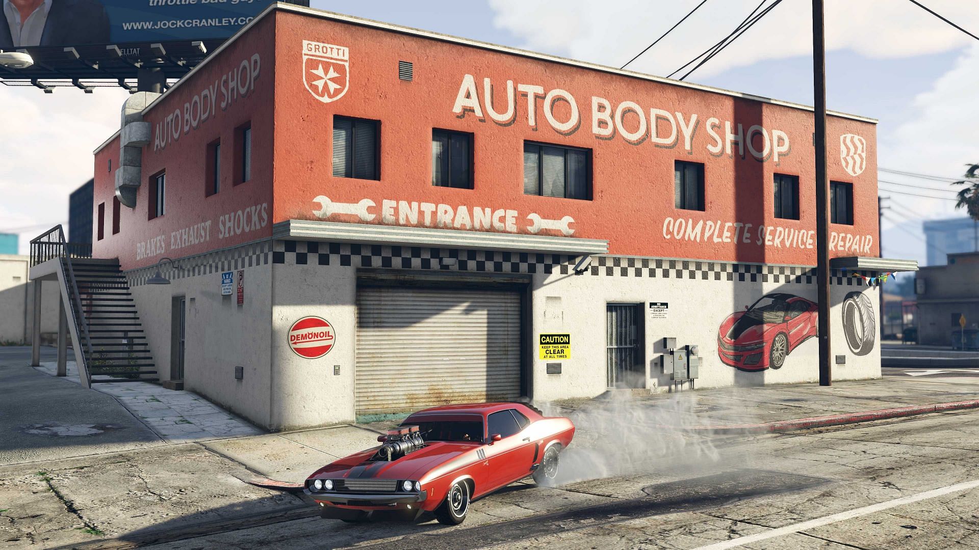 vehicles can be customized at Los Santos Customs or at owned workshops (Image via Rockstar Games)