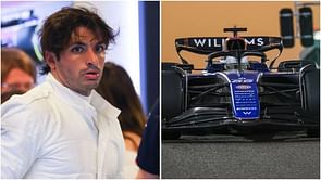 Carlos Sainz drops 4-word message after testing Williams car for the first time in Abu Dhabi