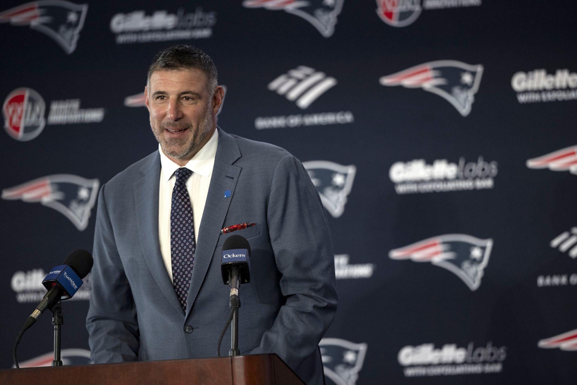 New England Patriots Introduce New Head Coach Mike Vrabel - Source: Getty