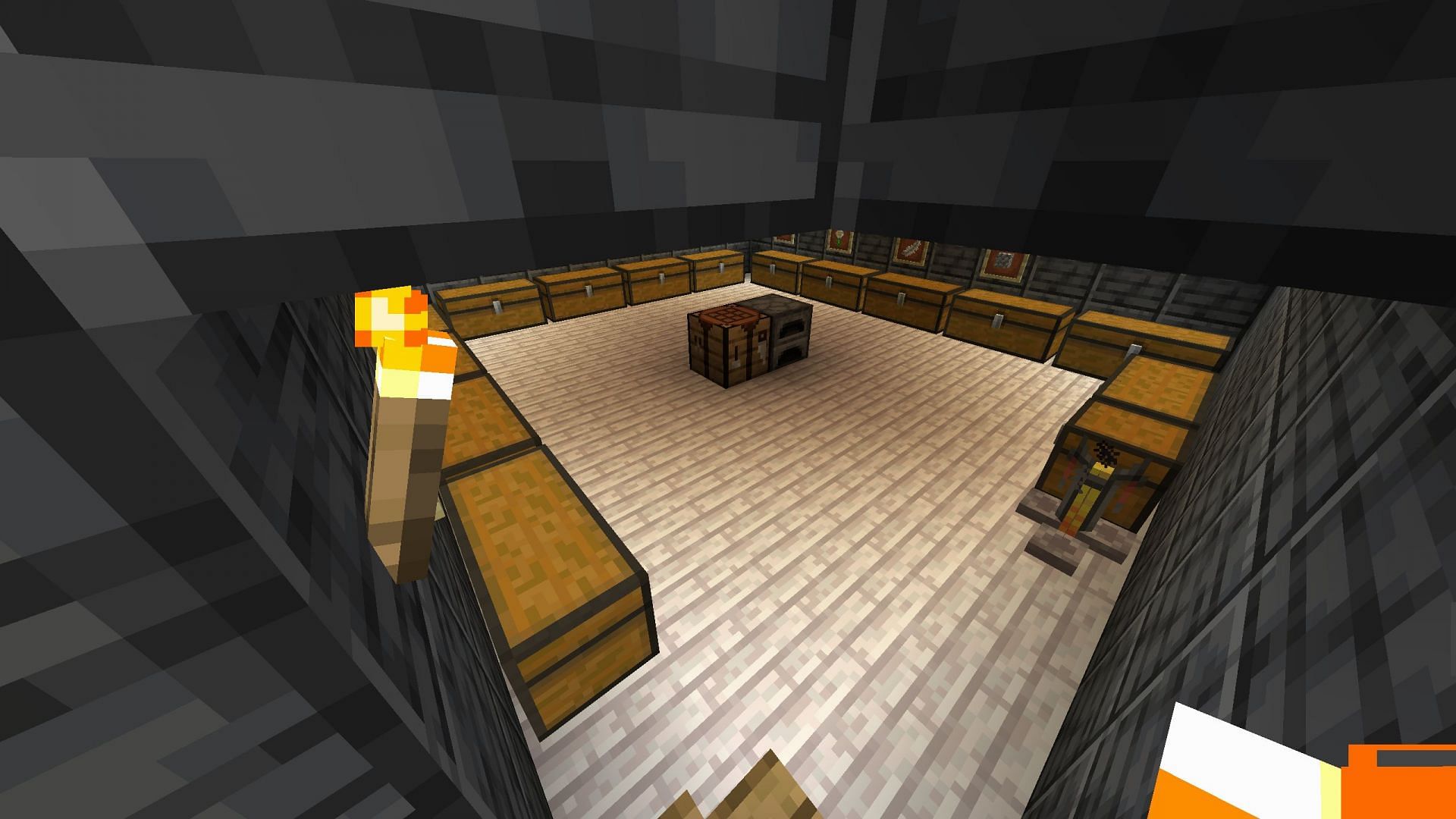 You must have a separate storage room near their base (Image via Mojang Studios)