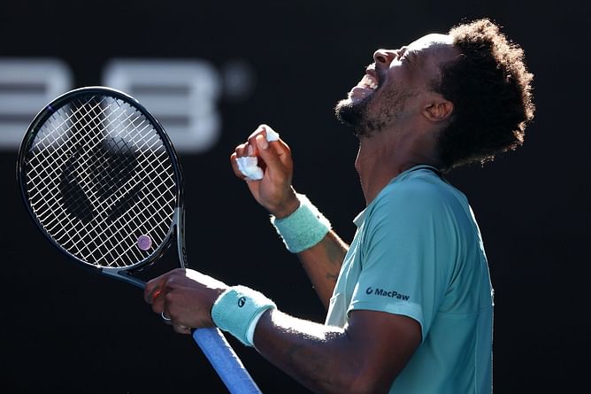 WATCH: Delighted Gael Monfils celebrates in style with signature dance moves after upsetting Taylor Fritz in Australian Open 3R