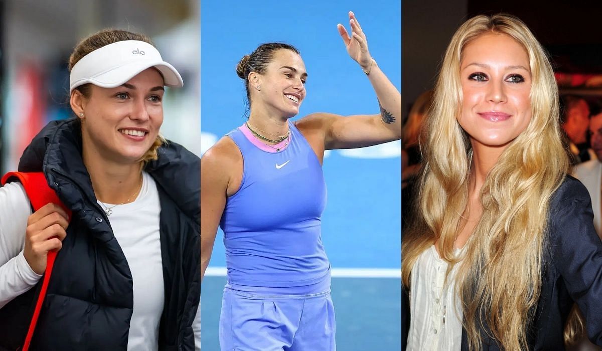 Aryna Sabalenka, Anna Kalinskaya, and anna Kournikova - Source: Getty