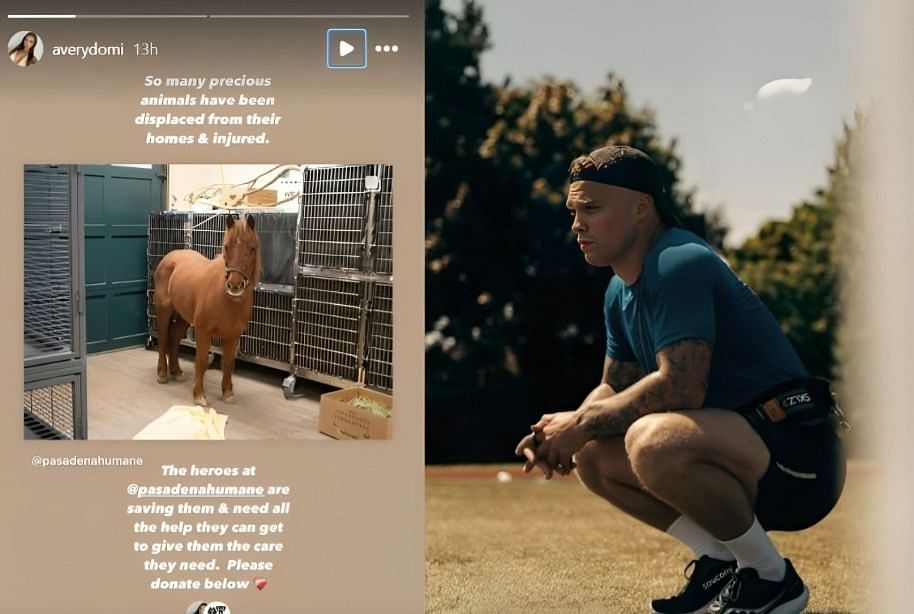 Max Domi&rsquo;s sister Avery Domi supports animal relief efforts amid wildfires (via Instagram/@averydomi and @max)