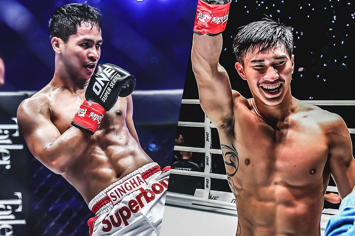 Superbon Singha Mawynn and Tawanchai PK Saenchai - Photo by ONE Championship