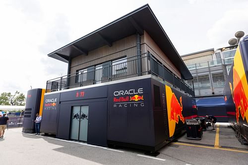 Red Bull garage [Image Source: Getty]